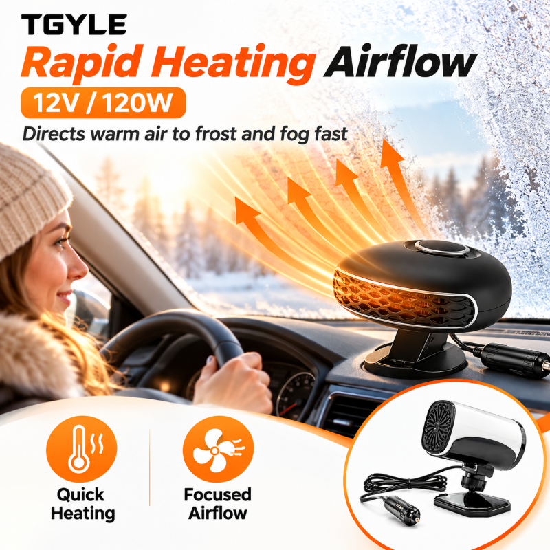 🥳2026 HOT SALE🥳💞50K+ SOLD! Portable Car Heater Defroster with 360-Degree Rotating Base