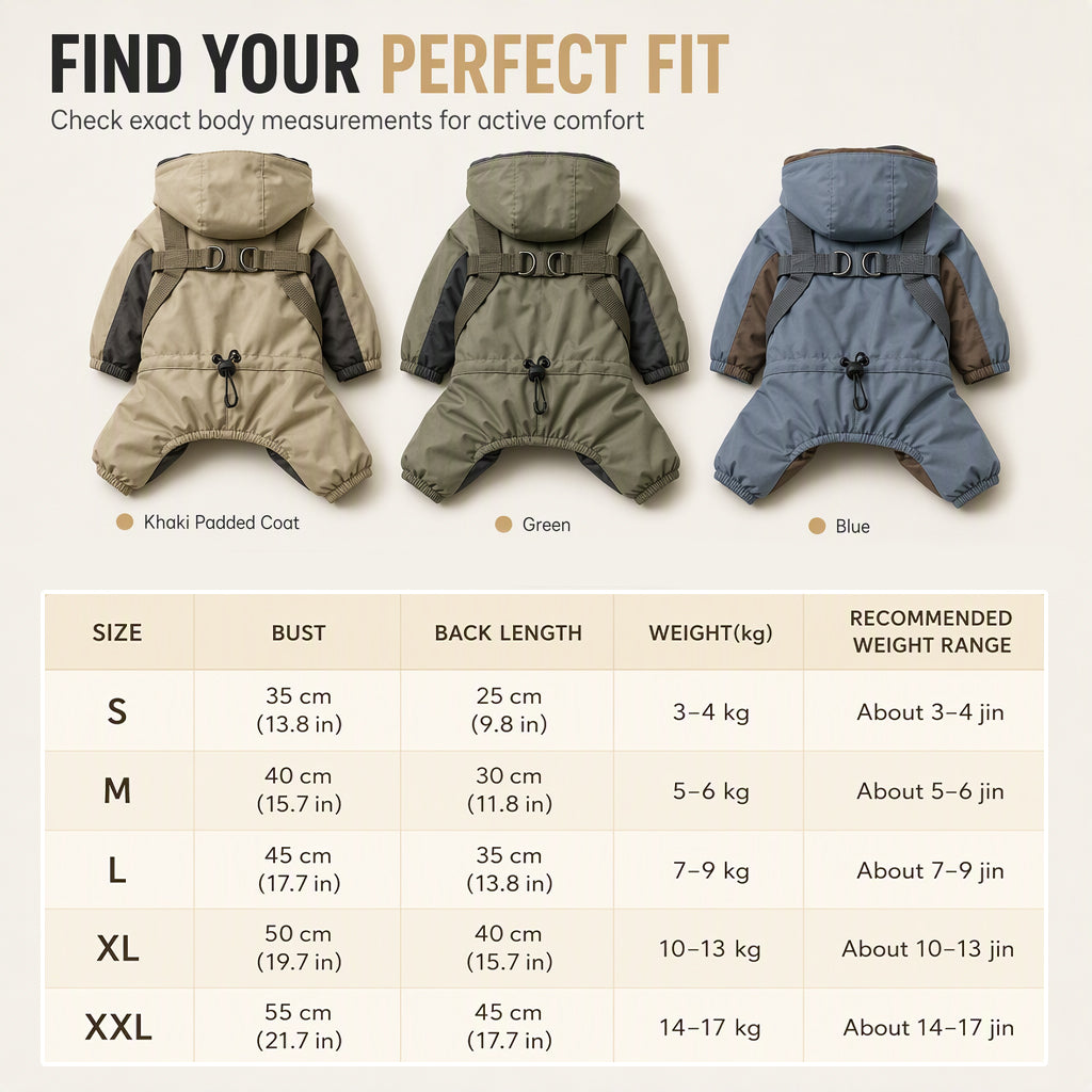 🐾 50% OFF! ✨ Waterproof Fleece-Lined Winter Dog Jacket with Integrated Leash D-Ring ❄️