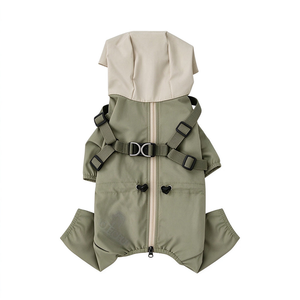 🐾 50% OFF! ✨ Waterproof Fleece-Lined Winter Dog Jacket with Integrated Leash D-Ring ❄️