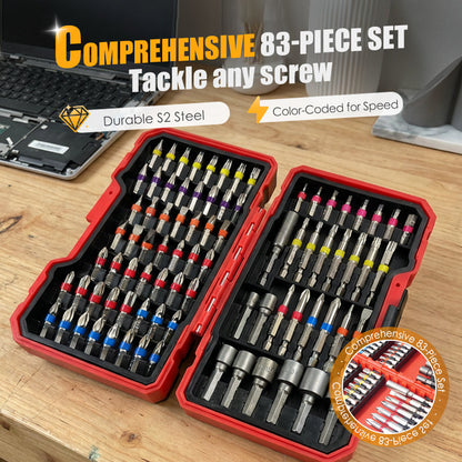 🔧83-Piece Screwdriver Bit Set
