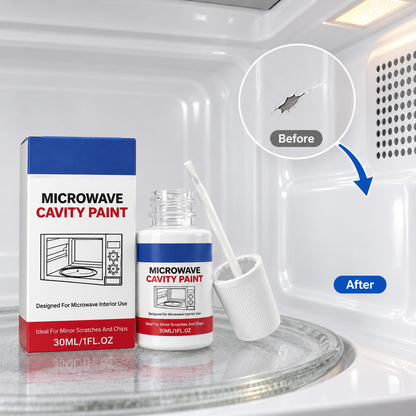 🛠️ Microwave Cavity Paint – High-Gloss White Microwave Interior Repair Paint With Built-In Brush