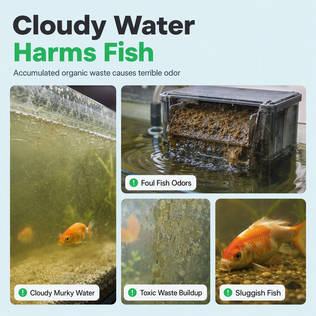🐟 Activated Carbon Filter Cube for Aquarium Water Purification