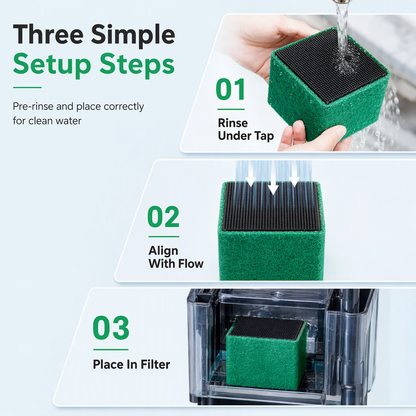 🐟 Activated Carbon Filter Cube for Aquarium Water Purification