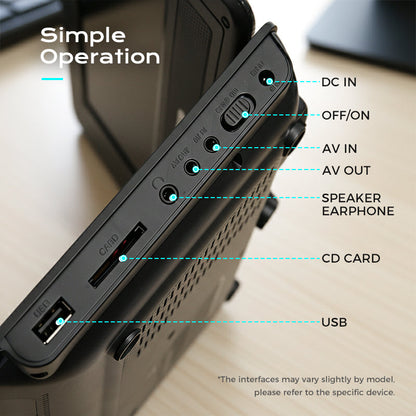 7.8-Inch Portable DVD/EVD Player with Game Function