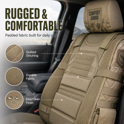 💥 Limited Time-50% OFF 🚙  Durable Tactical Truck Seat Cover ✨ Storage,Protection & All- Day Comfort