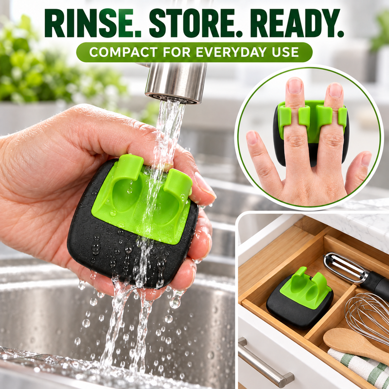Ergonomic Two-Finger Fruit and Vegetable Peeler