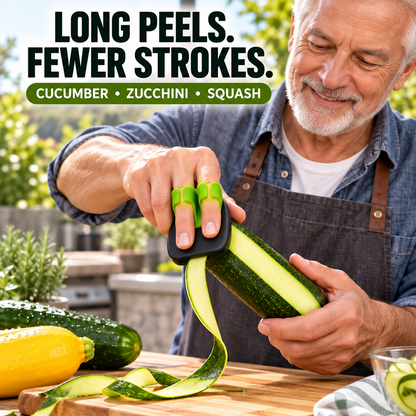 Ergonomic Two-Finger Fruit and Vegetable Peeler