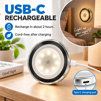 🎁LED Motion Sensor Magnetic Night Light.One charge provides three months of standby battery life.