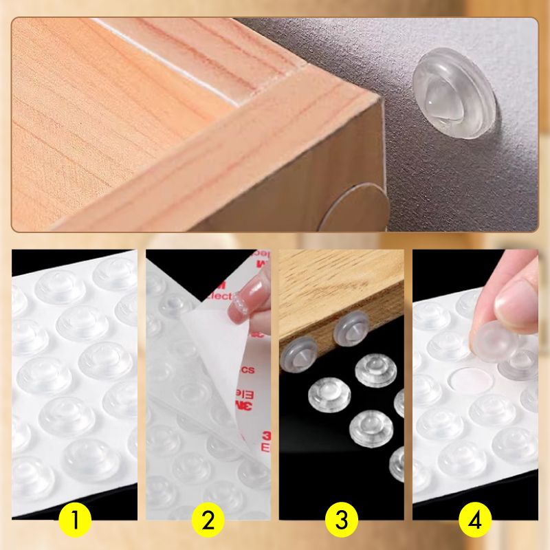 🔇 Self-Adhesive Cabinet Bumper Pads