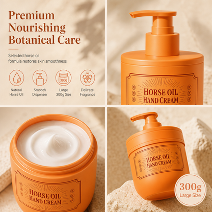 Horse Oil Hand Cream for Moisturizing and Hydrating