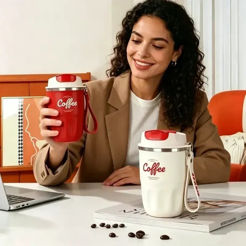 🥳2026 HOT SALE🥳💞50K+ SOLD! ☕🌡️ 50% OFF! Portable Smart Thermal Coffee Cup – touch temperature display, 316 stainless steel, 12-hour insulation & leakproof. Perfect for commutes & travel! 🛡️✅