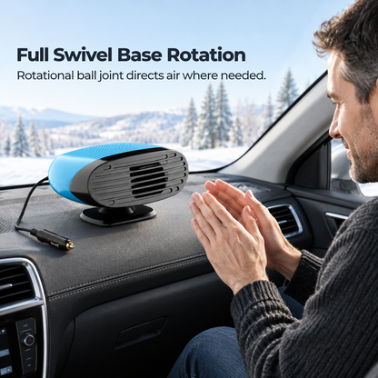 📢📢50% OFF !! ⏰Mini 12V Car and Defroster Fan for Windshield Defogging and Heating🔥