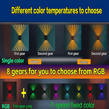 ✨Last Day 49% OFF☀️4 LED Solar Colorful Wall Lights Outdoor Light Waterproof