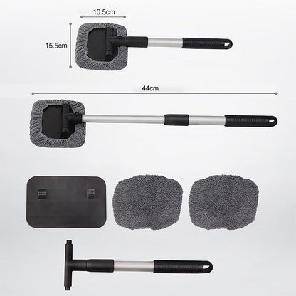 🚗 Expandable Windshield Cleaner Tool – Reusable Microfiber Glass Cleaning Kit