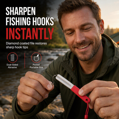 Portable Double Sided Fish Hook Sharpener