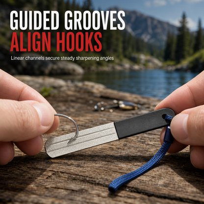 Portable Double Sided Fish Hook Sharpener