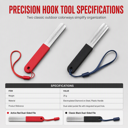 Portable Double Sided Fish Hook Sharpener