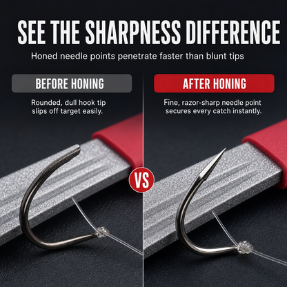 Portable Double Sided Fish Hook Sharpener