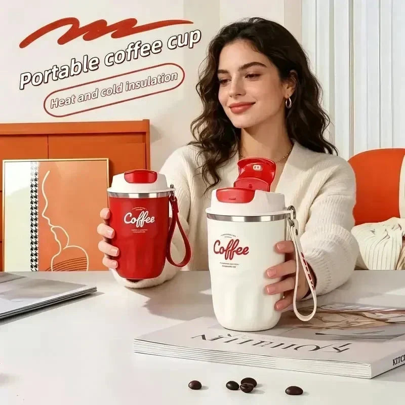 ☕ Smart Thermal Cup: LED Temp Display, 316 Steel, 12H Insulation, Leakproof, 360ml