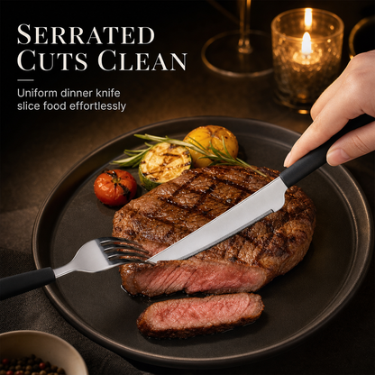 Stainless Steel Flatware Set for Hotel and Home Use