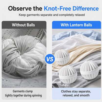 Reusable Lantern Shaped Anti-Tangling Laundry