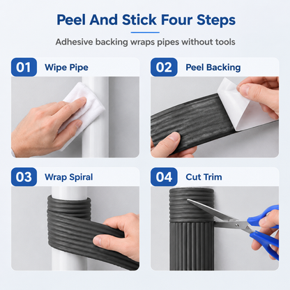 Adhesive Pipe Insulation Wrap Outdoor Winter Anti Freeze Thermal Foam Sleeve for Water and Solar Pipes