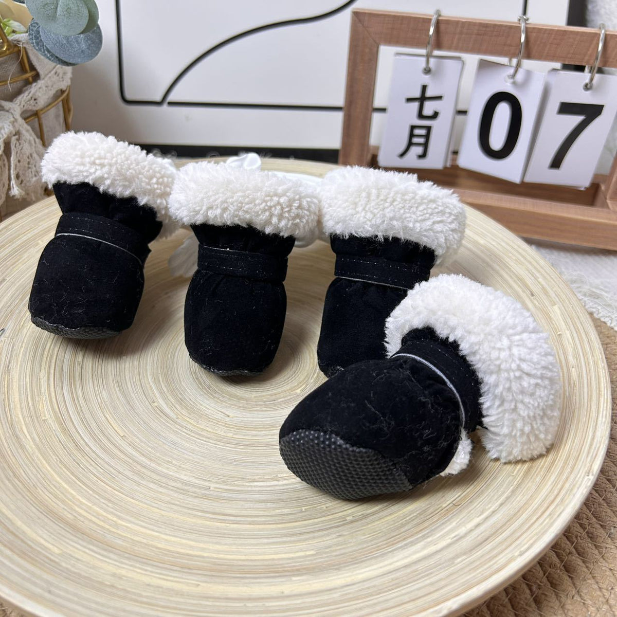 🔥 Hoje, 50 % de desconto!🐱🐶Botas quentes de inverno para cães com forro macio de pelúcia
