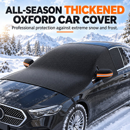 ❄️ 50% OFF NOW! 🚗 Thickened Oxford Windshield Cover – Windproof Magnetic Edges, Waterproof & All-Season Protection for Ice, Snow & Sun ☀️