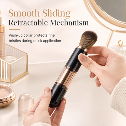 ⏳Time-Limited Special⏰Portable Retractable Makeup Brush Set — 5-in-1 Travel Capsule 🧳