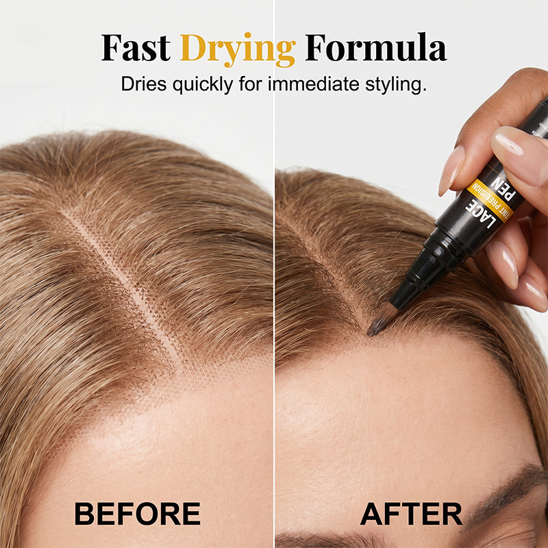 Melt Lace Knots Instantly! Sweat-Resistant Wig Scalp Tint Pen