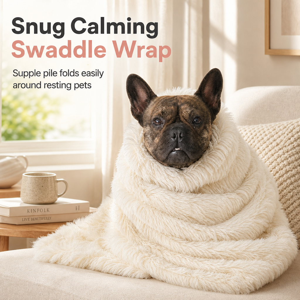 Soft Plush Double Layer Pet Blanket for Dogs and Cats