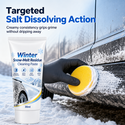Winter Car Snow Melt Residue Cleaning Paste and Salt Stain Remover for Auto Body with Cleaning Sponge 30ml