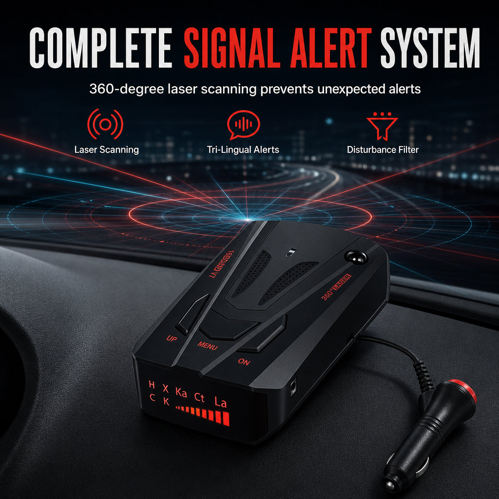 🚗 50% OFF NOW! 📡 Car Radar Signal Detector – 360° Scanning, Smart False‑Alarm Filter & Heat‑Resistant 🛡️