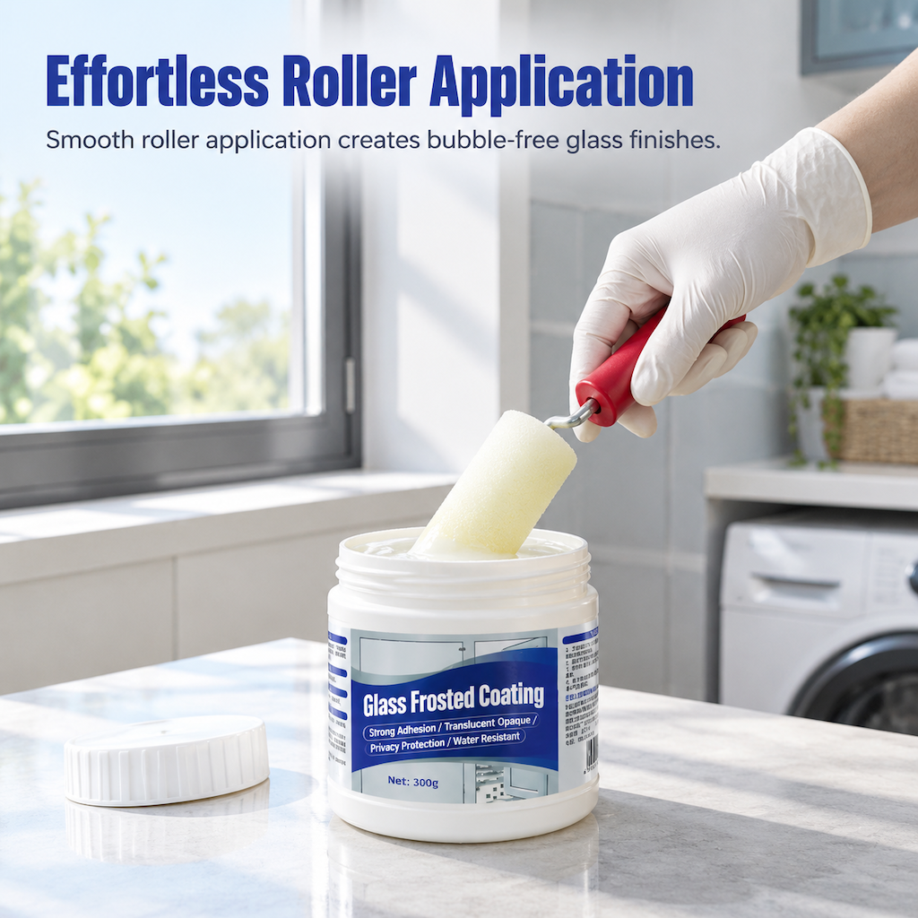 Frosted Glass Privacy Coating Kit – Water-Based Window Treatment