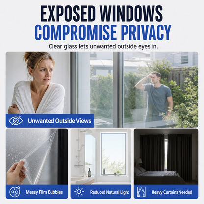 Frosted Glass Privacy Coating Kit – Water-Based Window Treatment