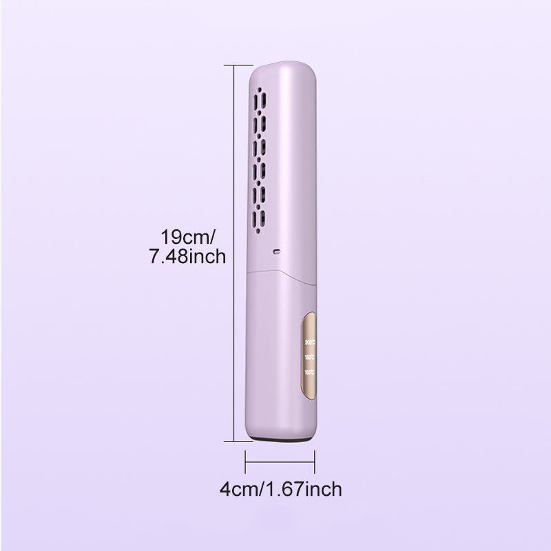 💇‍♀️ Cordless Hair Straightener Comb: 3 Heat Settings, 30s Fast Heat, Auto Shut-Off