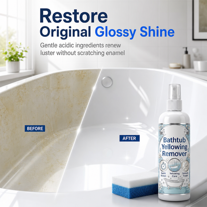 Bathtub Yellowing Remover and Ceramic Cleaner with Sponge