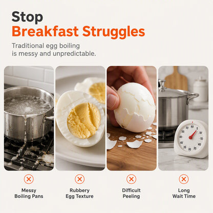 Innovative Microwave Double Egg Poacher with Lid