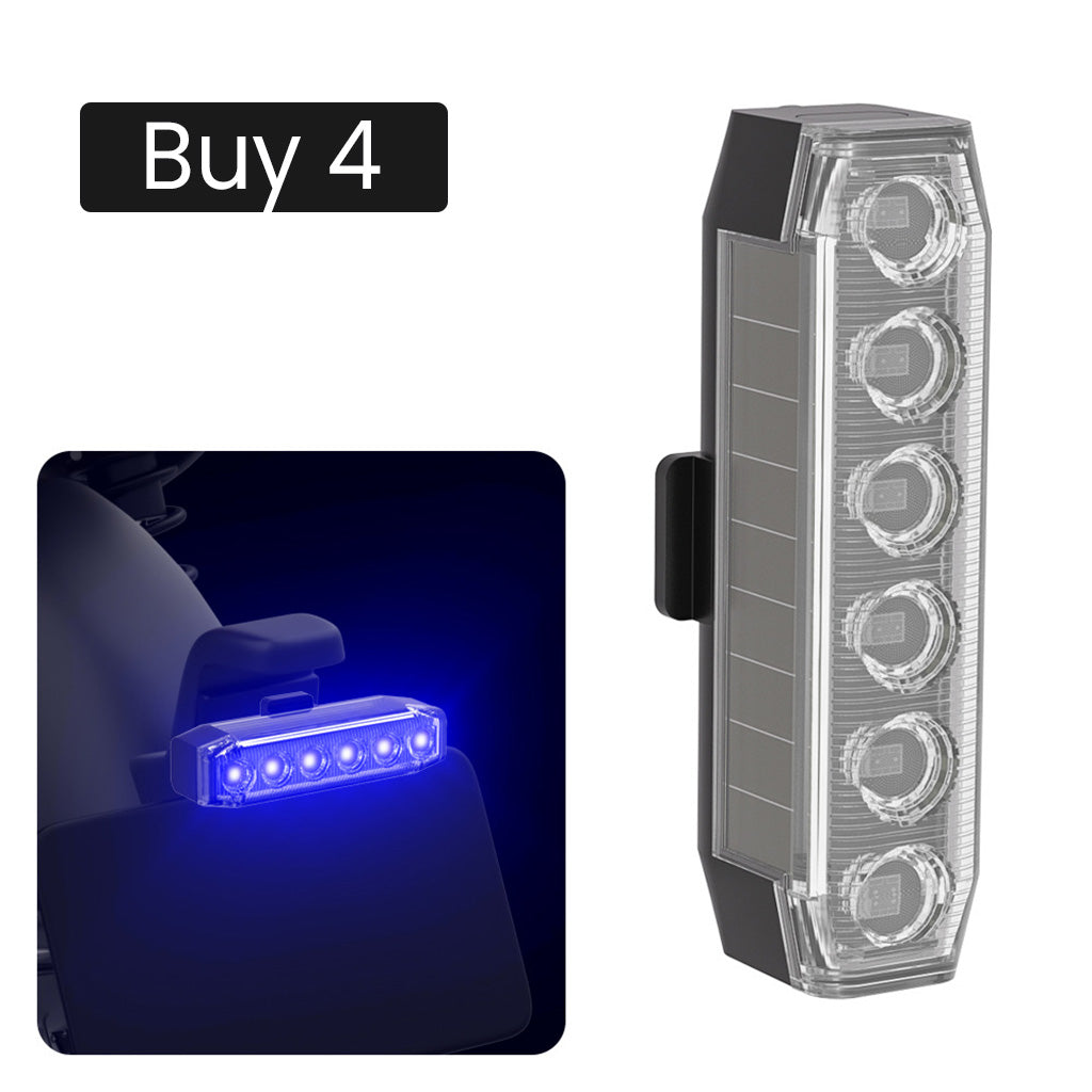 Universal Solar LED Warning Light for Cars and Motorcycles
