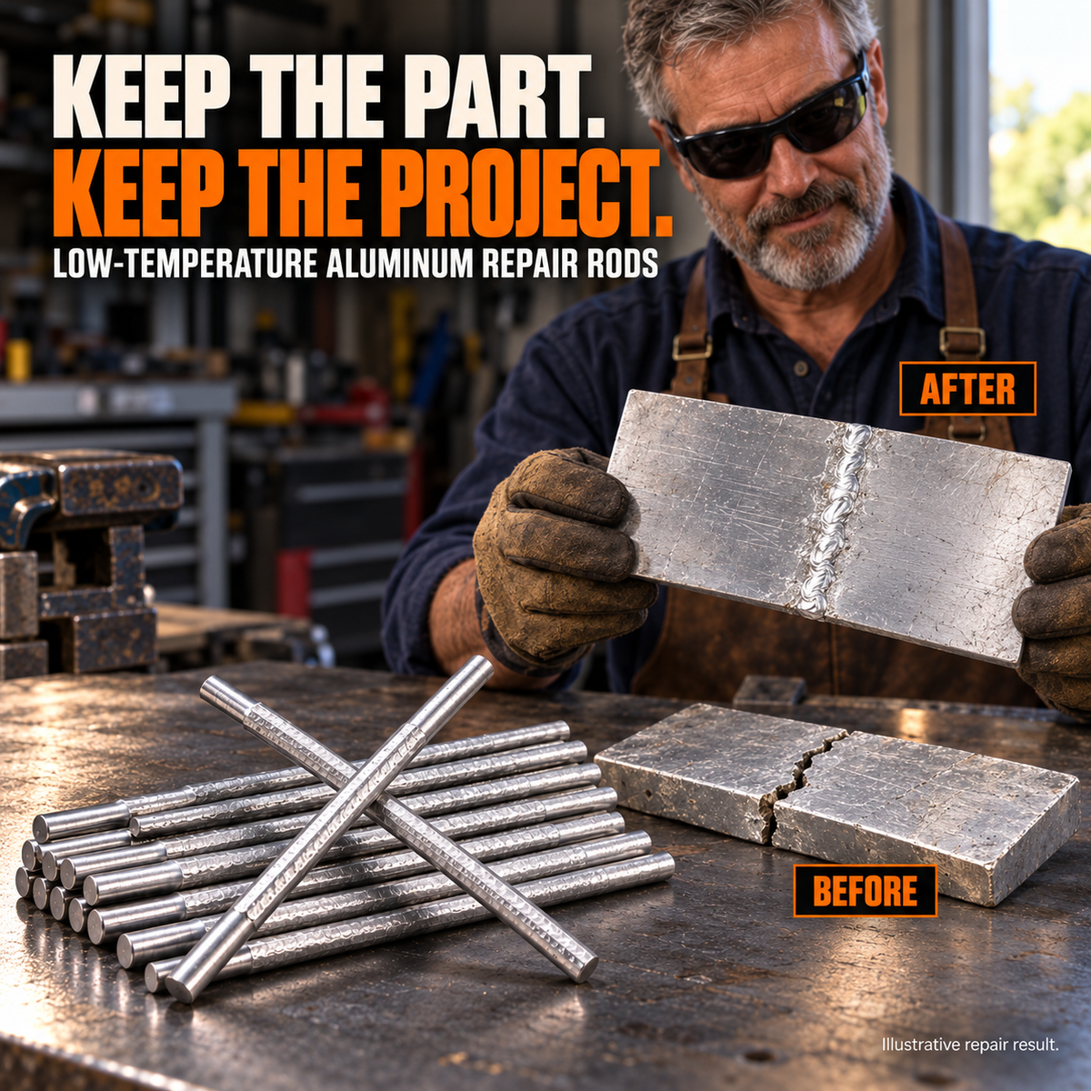 Low-Temperature Aluminum Repair Rods for DIY Welding