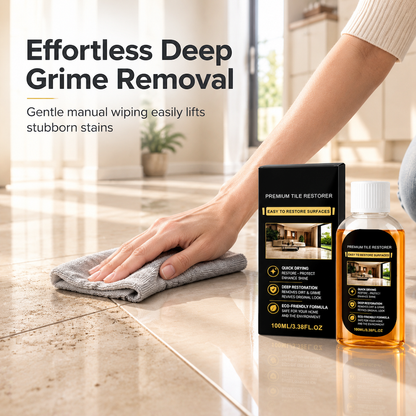 🥳2026 HOT SALE🥳💞50K+ SOLD! 🧼✨ 50% OFF! Tile & Floor Restorer & Polish – deep cleans grime, fills micro-scratches & restores mirror-like gloss. Quick-dry for ceramic tiles & hard floors! 🛡️✅