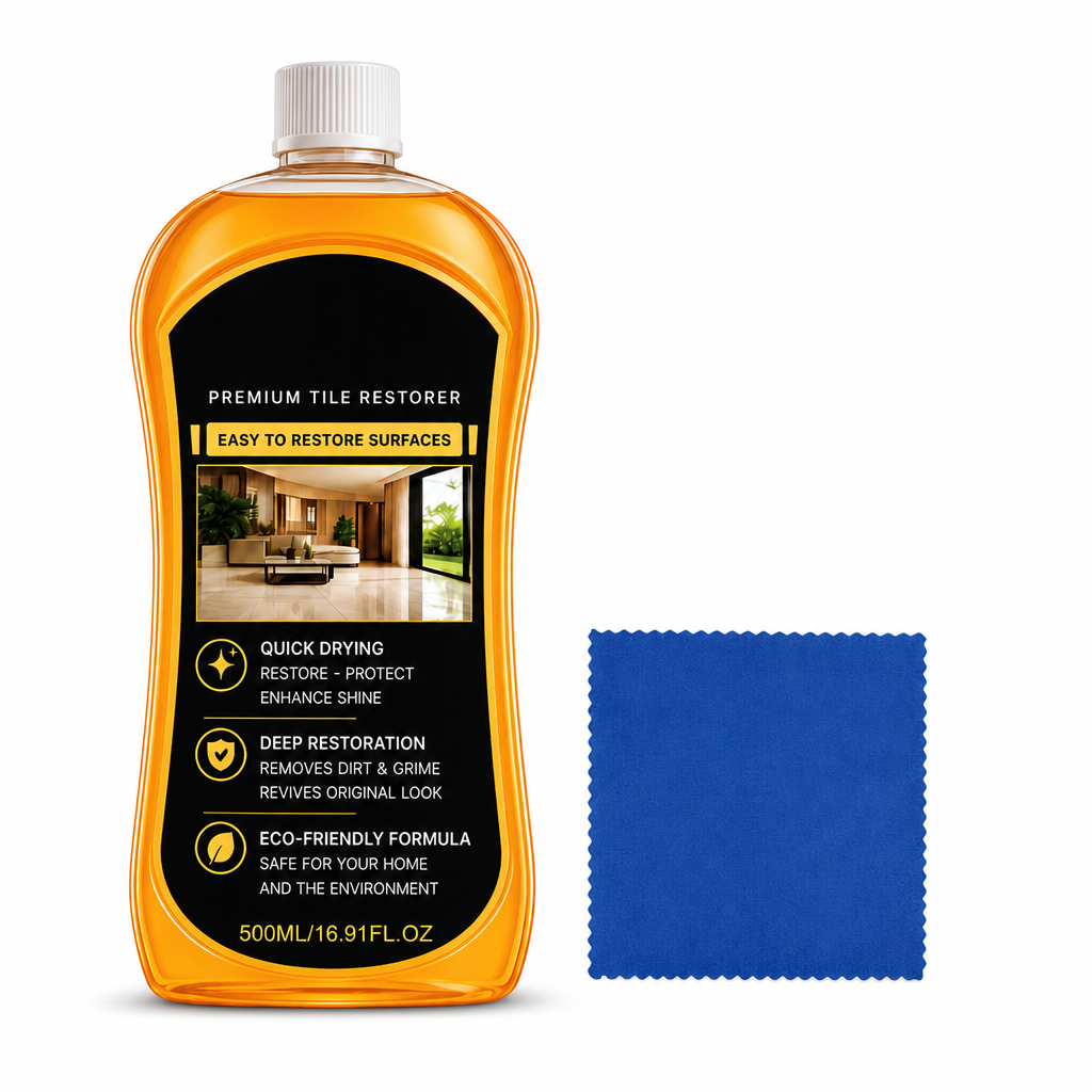 🥳2026 HOT SALE🥳💞50K+ SOLD! 🧼✨ 50% OFF! Tile & Floor Restorer & Polish – deep cleans grime, fills micro-scratches & restores mirror-like gloss. Quick-dry for ceramic tiles & hard floors! 🛡️✅