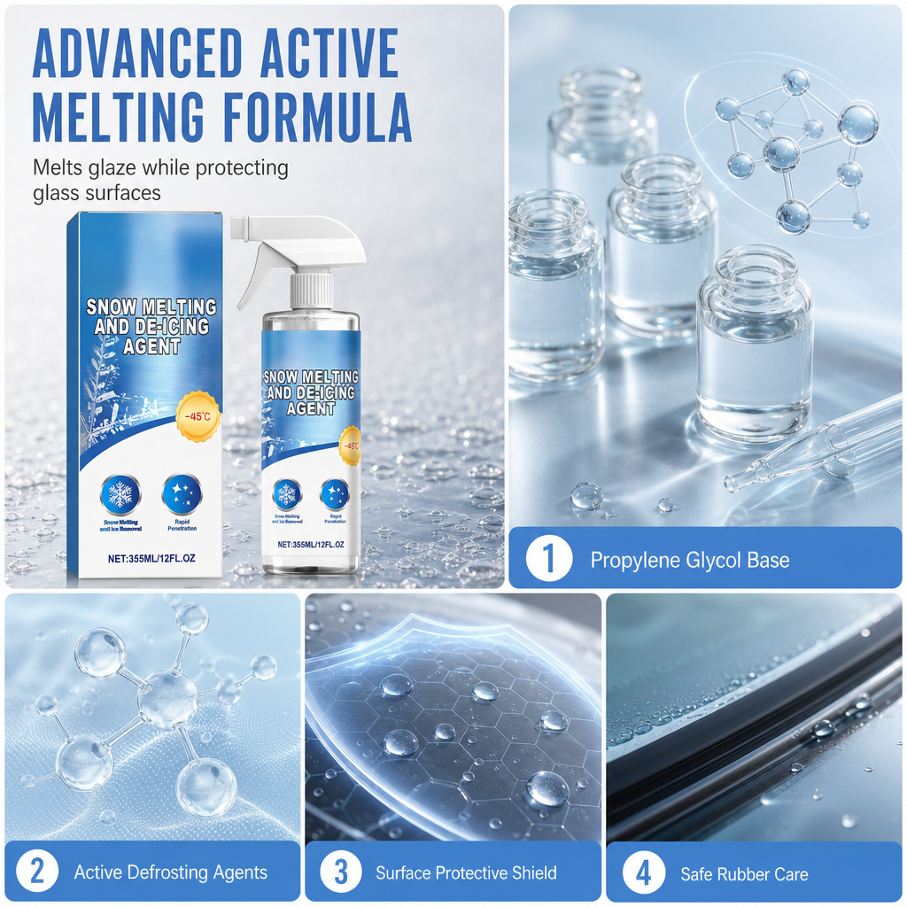 Quick Melting Car Windshield and Window Deicing Fluid