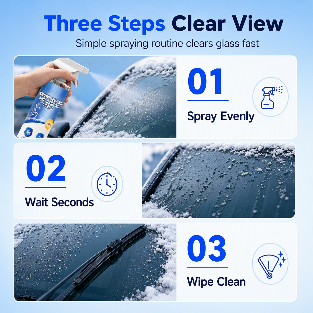 Quick Melting Car Windshield and Window Deicing Fluid