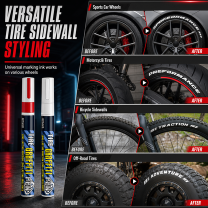Quick Drying DIY Tire Marker for Car Wheel Decoration