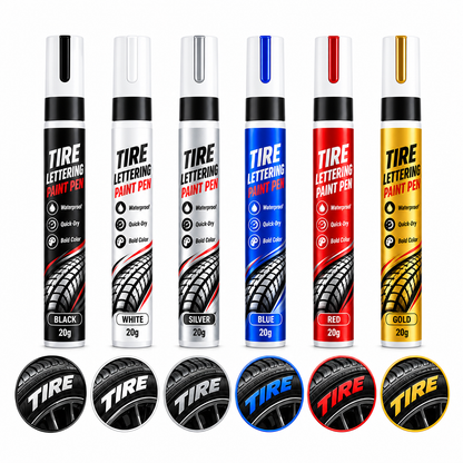 Quick Drying DIY Tire Marker for Car Wheel Decoration