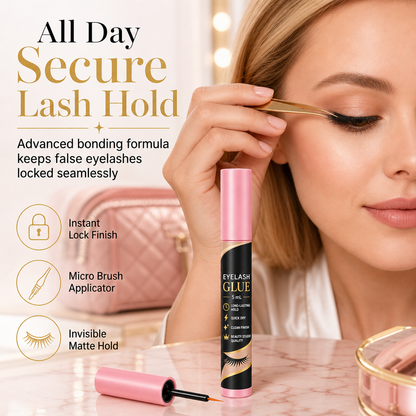 Fast Drying Long Lasting Eyelash Glue Strong Hold Lightweight Natural Clump Free Eyelash Adhesive 5ml