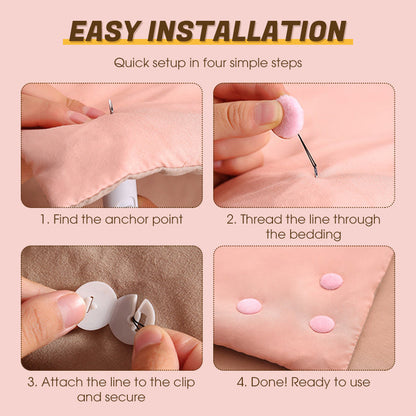 📢📢50% OFF !! ⏰Soft & Secure Universal Bedding Clips
