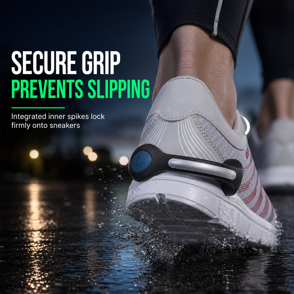 📢📢50% OFF !! ⏰LED Glowing Shoe Clip Light Flashing Safety Warning Light for Night Running and Cycling