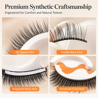 ⏳Limited Time 50% OFF✨Self-Adhesive Natural Look False Eyelashes, No Glue Needed👁️